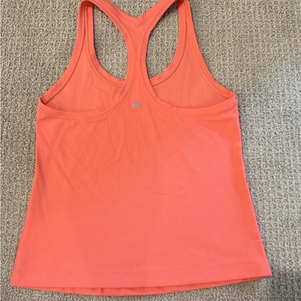lululemon athletica Vibrant Orange Racerback Tank Top